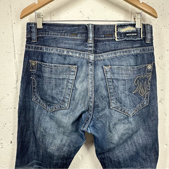 MEK Y2K Men’s size 31 x 29.5” Washington Slim Straight Distressed Jeans - Picture 7 of 15